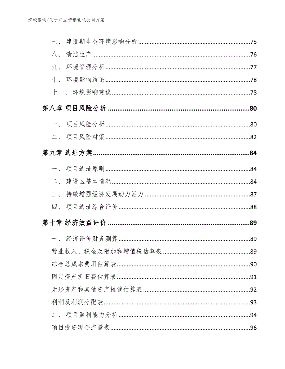 关于成立带钢轧机公司方案【模板范文】_第4页