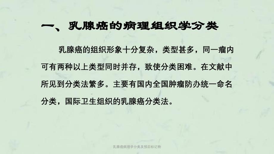 乳腺癌病理学分类及预后标记物课件_第2页