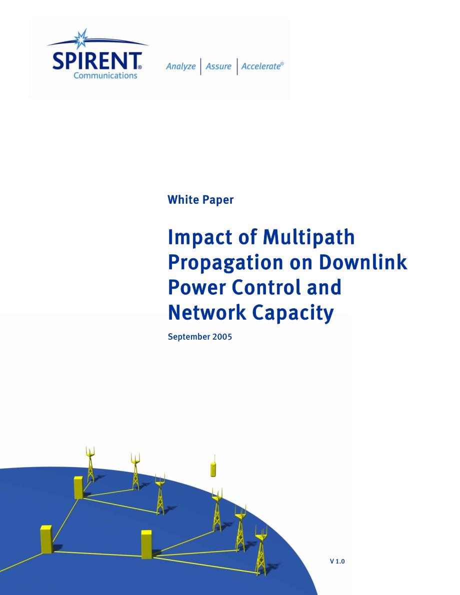 外文翻译--下行链路多径传播对功率控制与网络容量的影响英文版_第1页