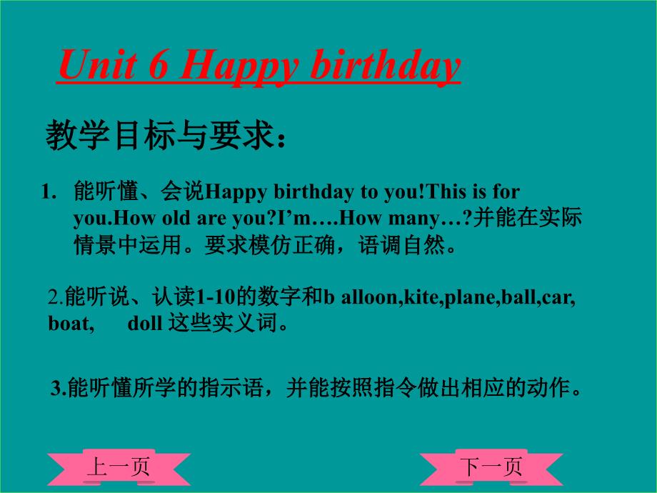 人教版小学英语第一册《Happybirthday》.ppt_第2页