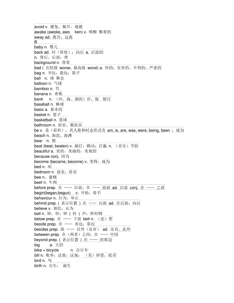 初中英语单词1600(全)_第3页