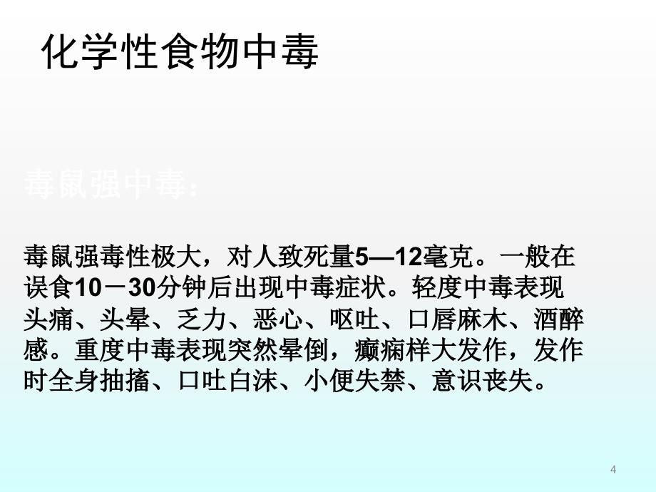 食物中毒应急救护知识ppt课件_第4页