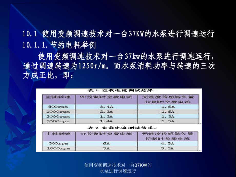 使用变频调速技术对一台37KW的水泵进行调速运行课件_第3页