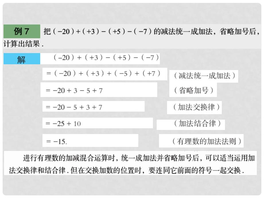 七年级数学上册 3.1有理数的加法与减法课件 青岛版_第4页