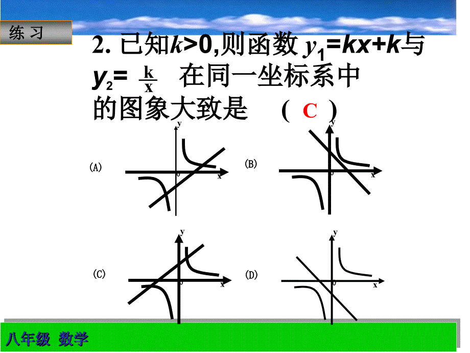 g17.1.2反比例函数的图象和性质综合运用_第4页