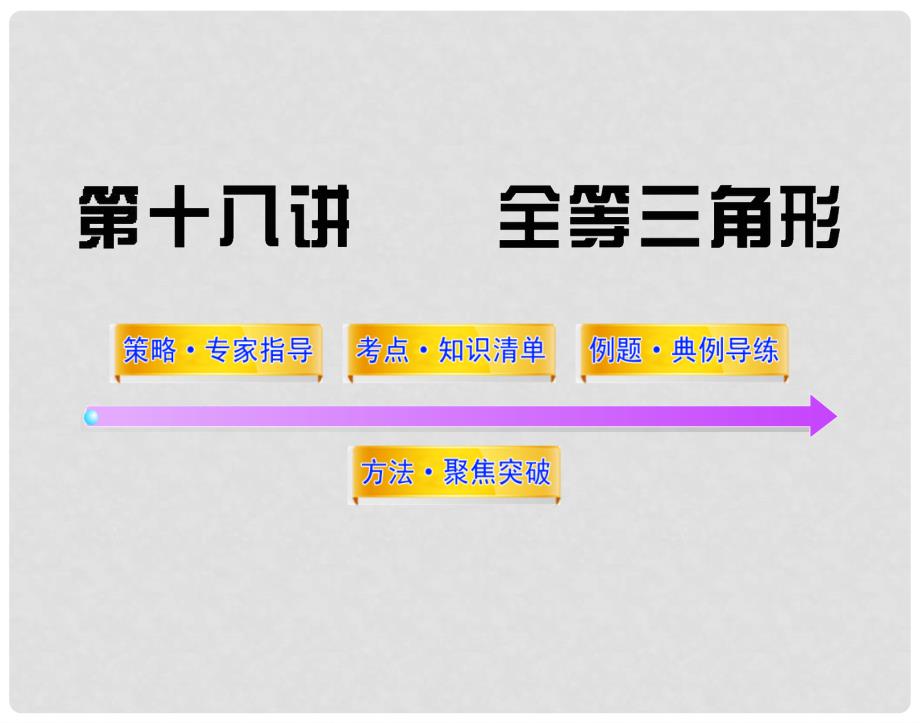 中考数学一轮复习 专题十八全等三角形课件 人教新课标版_第2页