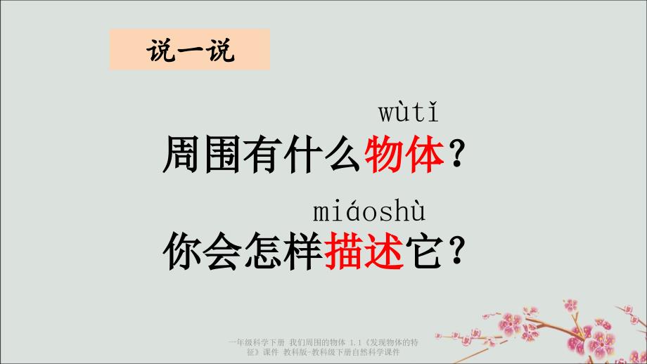 最新一年级科学下册我们周围的物体1.1发现物体的特征课件教科版教科级下册自然科学课件_第2页