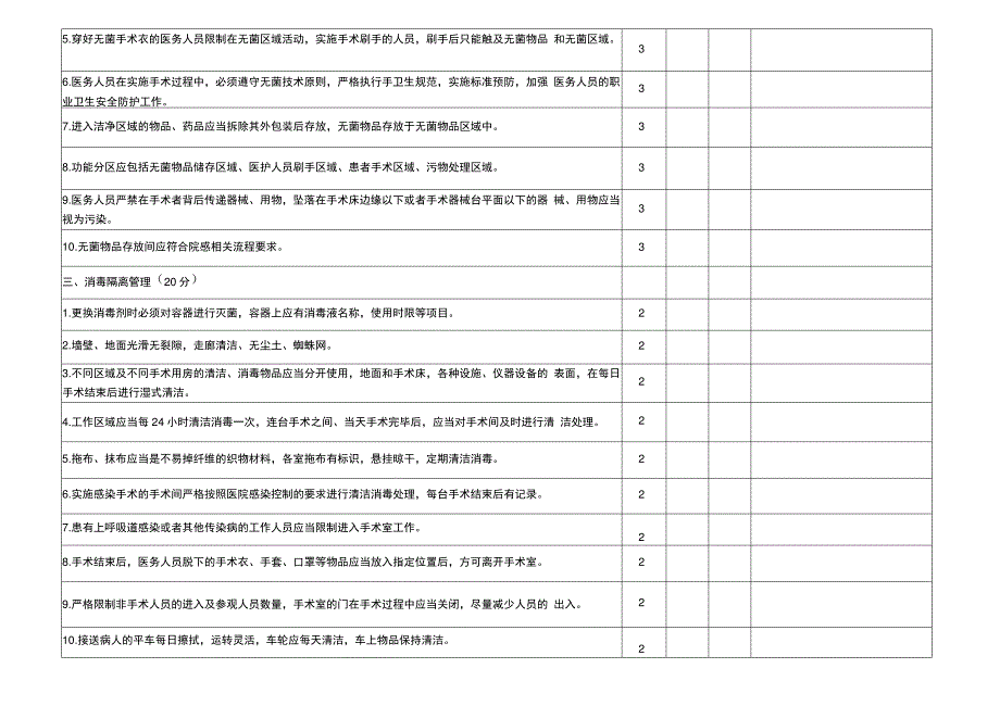 医院感染管理质量控制自查表_第2页