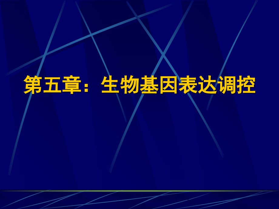 生物基因表达调PPT课件_第1页