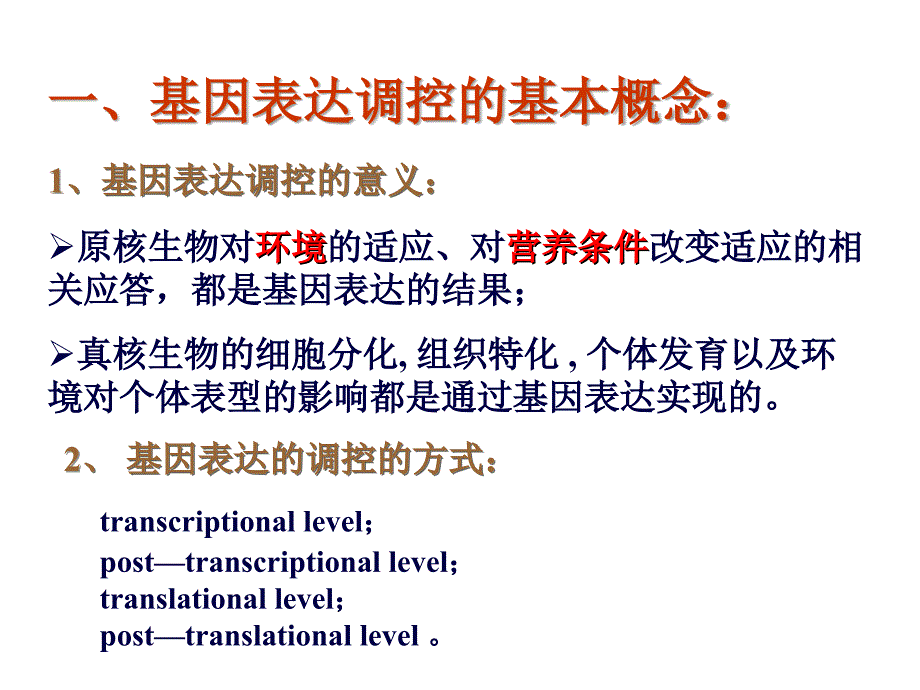 生物基因表达调PPT课件_第3页