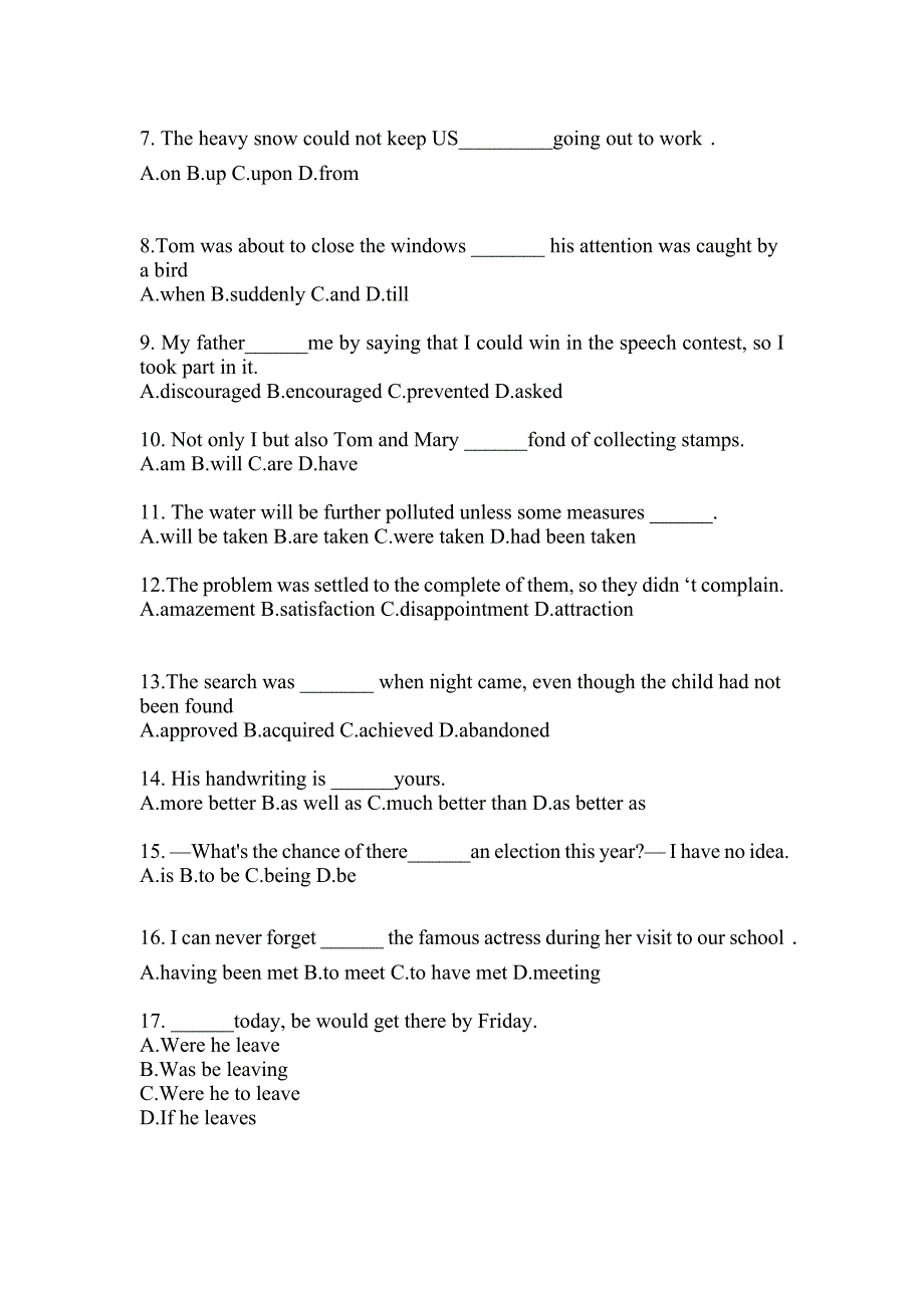 陕西省商洛市成考专升本考试2022-2023年英语预测卷附答案_第2页