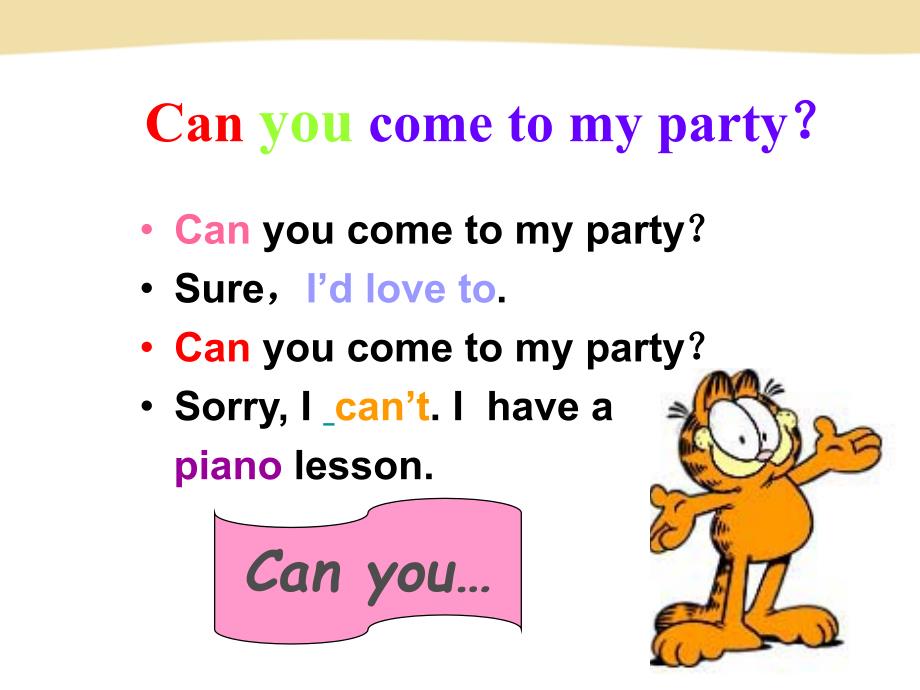 2013最新版新目标英语八年级上期Unit__9__Can_you__come__to__my_party全单元课件_第4页