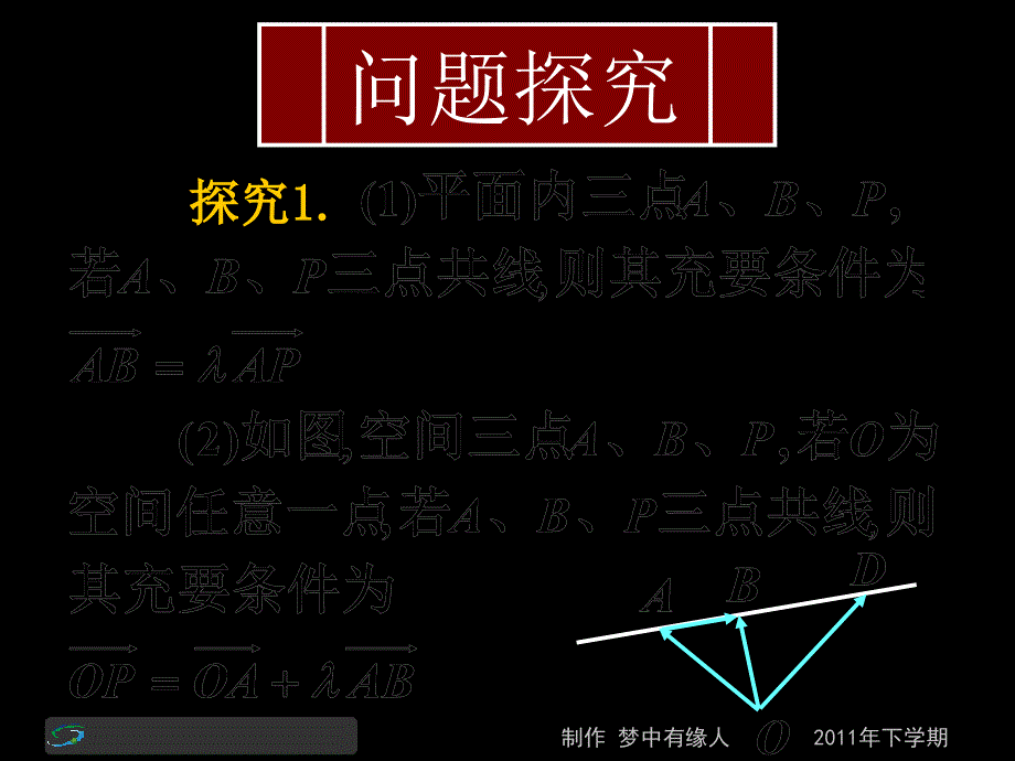 高二数学理第三节课空间向量的数乘运算课件_第4页