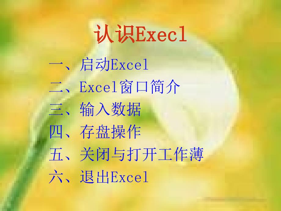 八年级信息技术科认识EXCEl课件_第1页