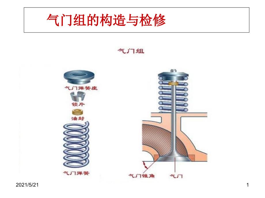 气门组的的构造与检修_第1页