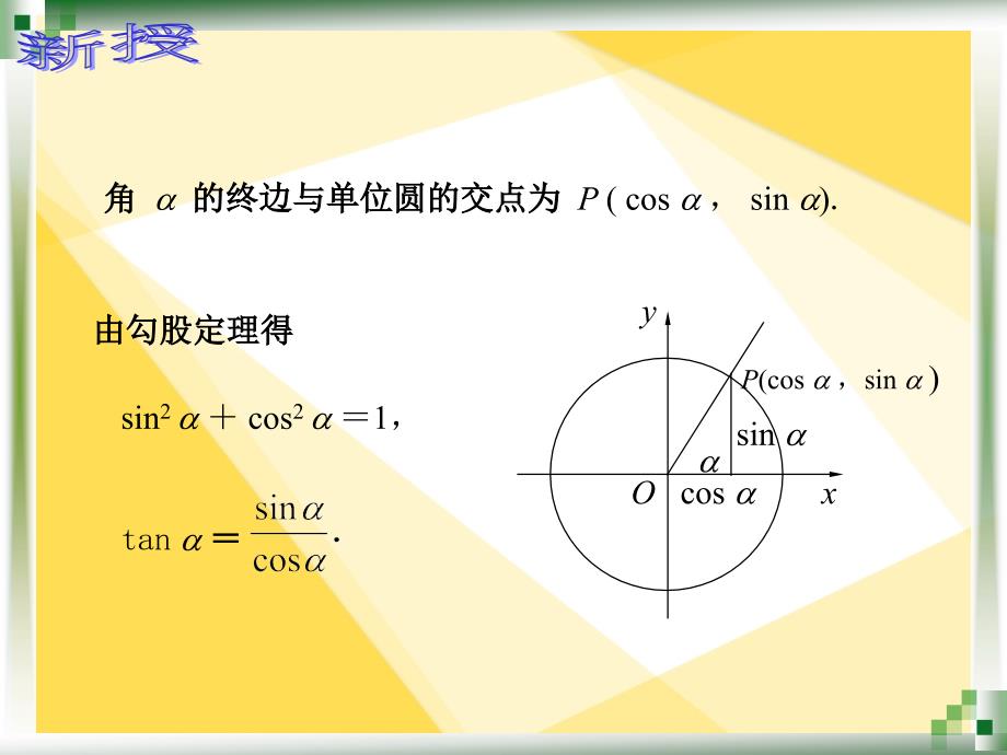 人教版中职数学5.2.2同角三角函数的基本关系式_第2页