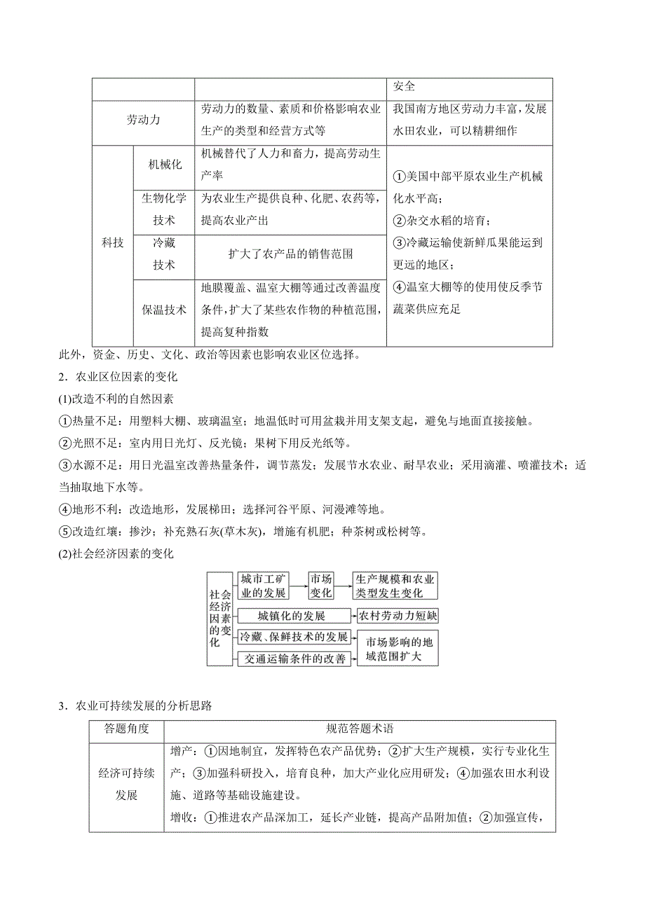 【高中地理】产业区位 查漏补缺2023年高三地理三轮冲刺过关（原卷版）_第3页