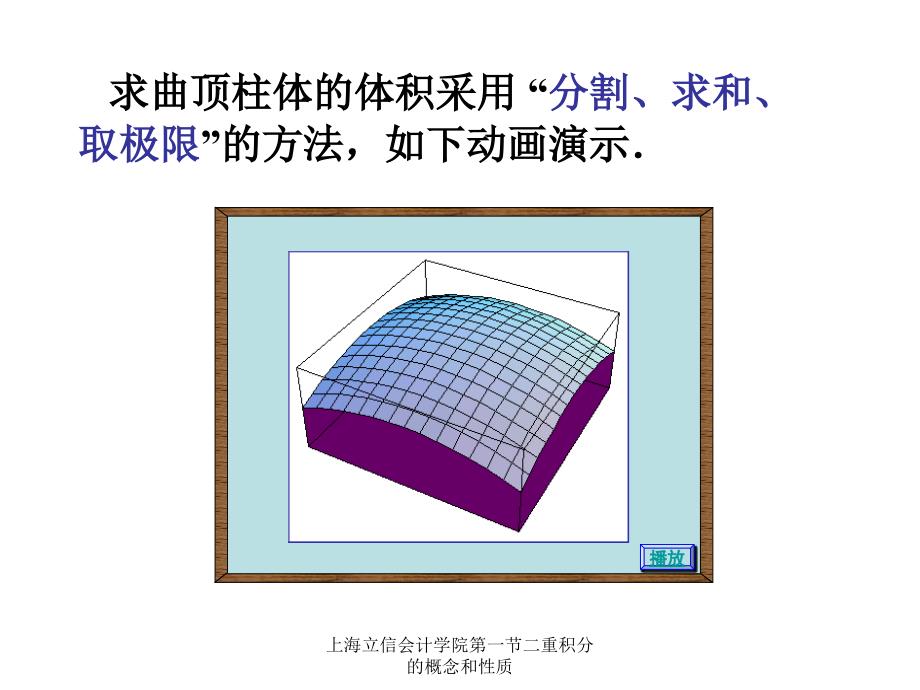 上海立信会计学院第一节二重积分的概念和性质课件_第4页