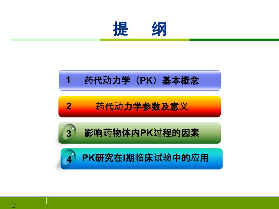 人体药代动力学在药物临床评价中的作用ppt课件_第2页