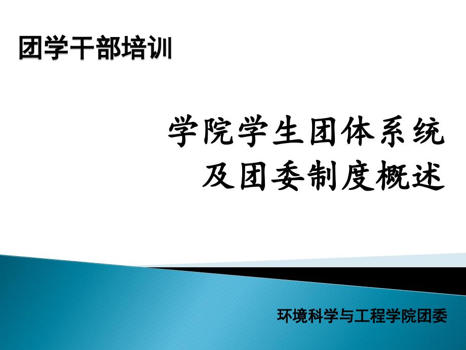 学生组织系统及团委制度概述_第1页