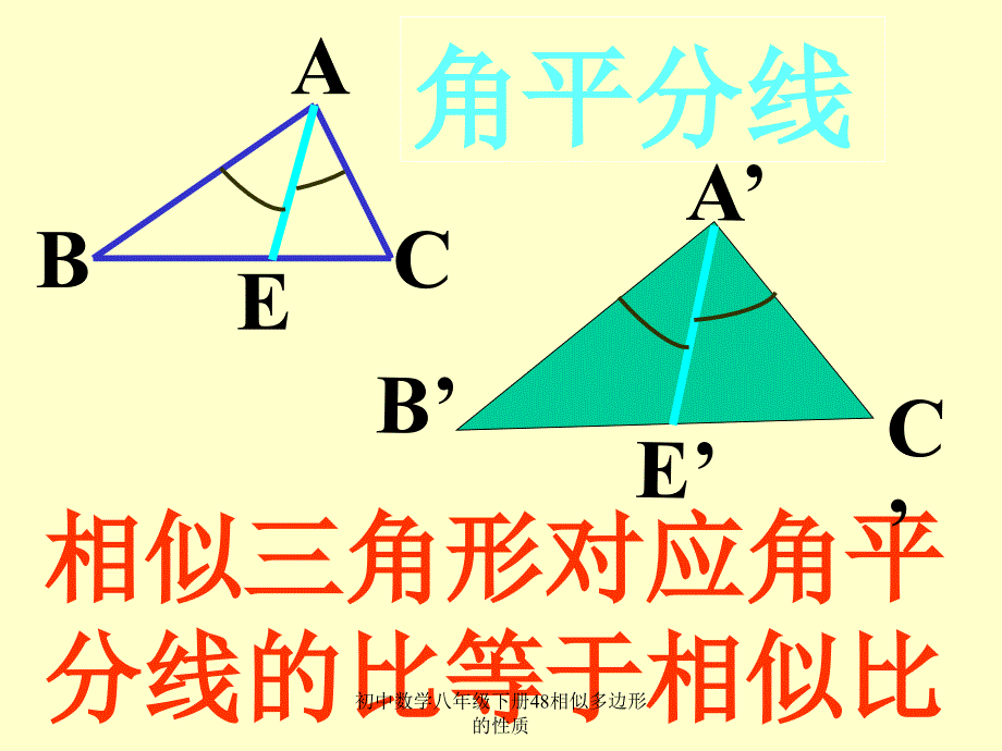 初中数学八年级下册48相似多边形的性质课件_第3页