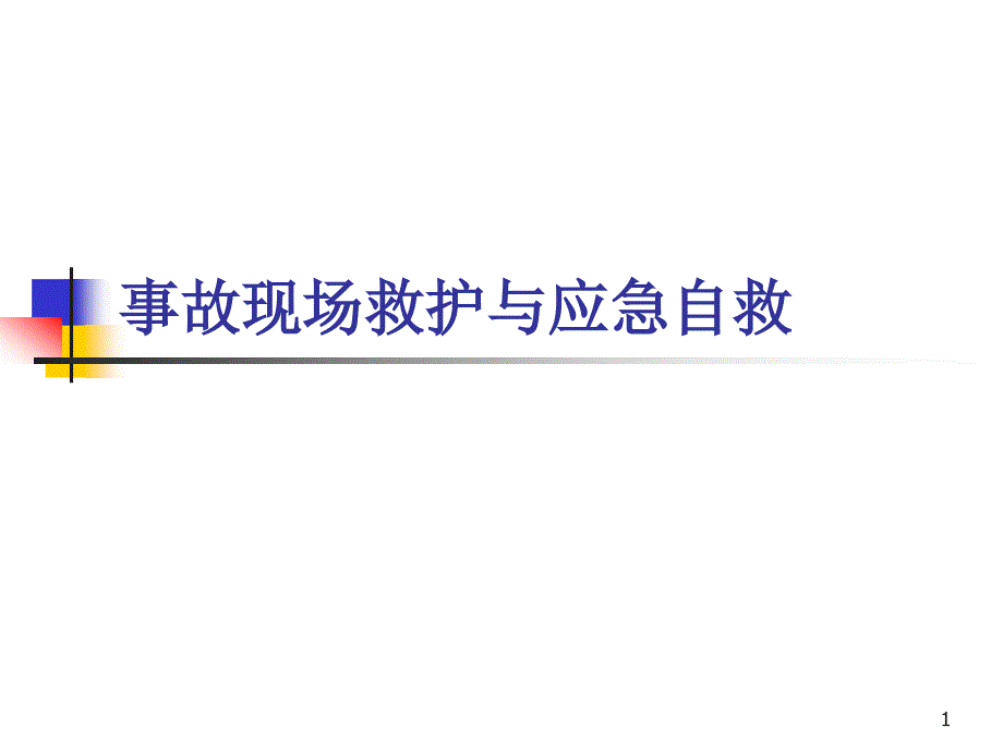 危险化学品事故的现场救护_第1页