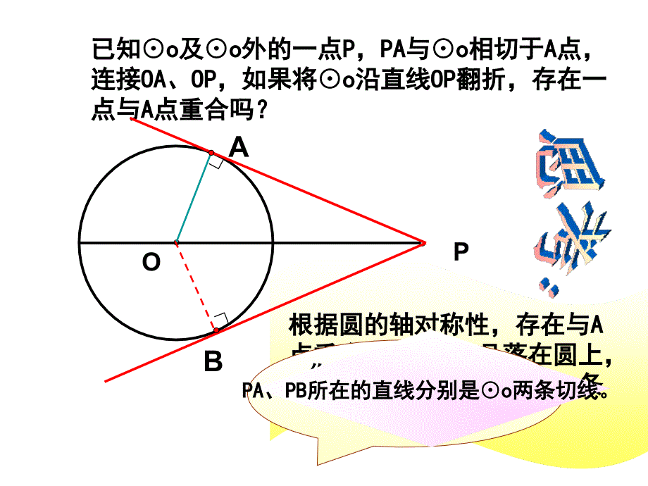 人教版初中数学九年级课件：切线长1_第4页