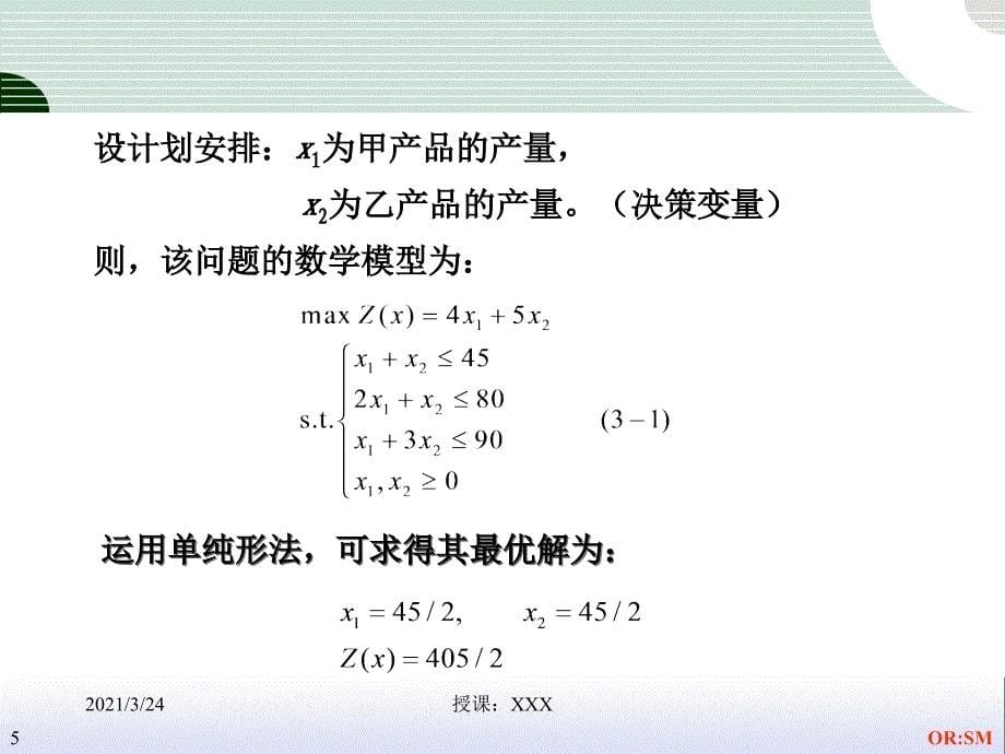 管理运筹学第3章线性规划的对偶问题_第5页