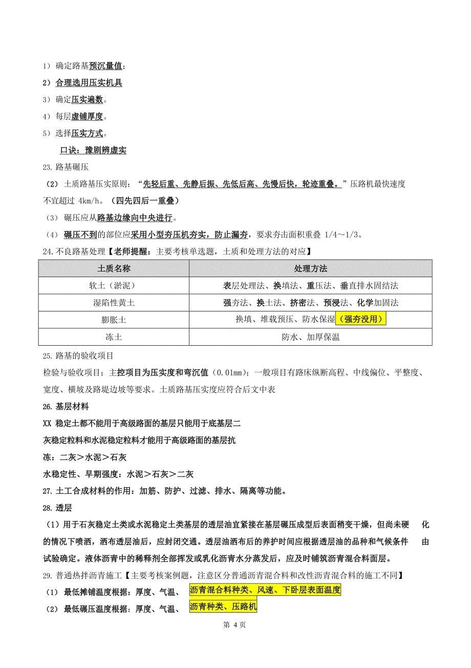 一级建造师《市政公用工程管理与实务》知识点速记200句_第5页