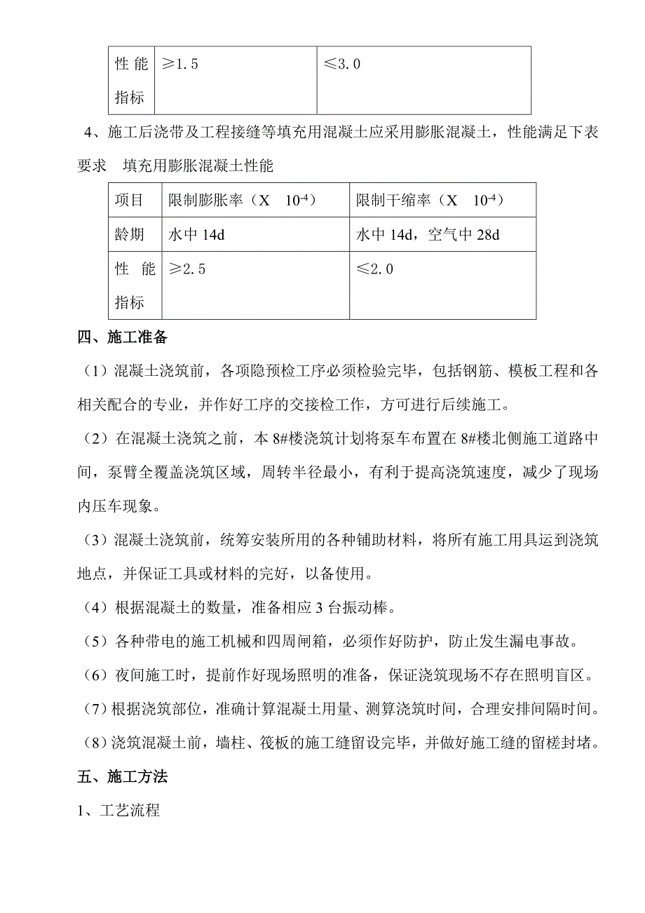 楼及地下车库混凝土施工方案（12页）_第4页