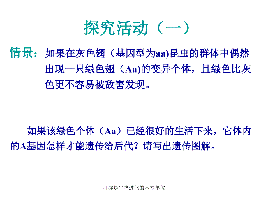 种群是生物进化的基本单位课件_第4页