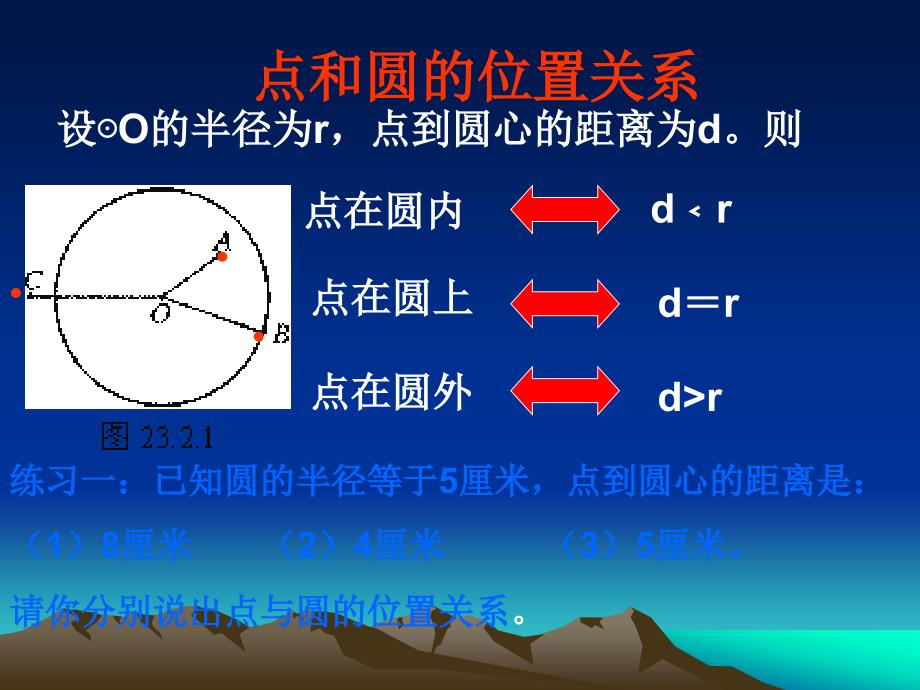 数学九年级人教版点与圆的位置关系课件新人教版_第4页