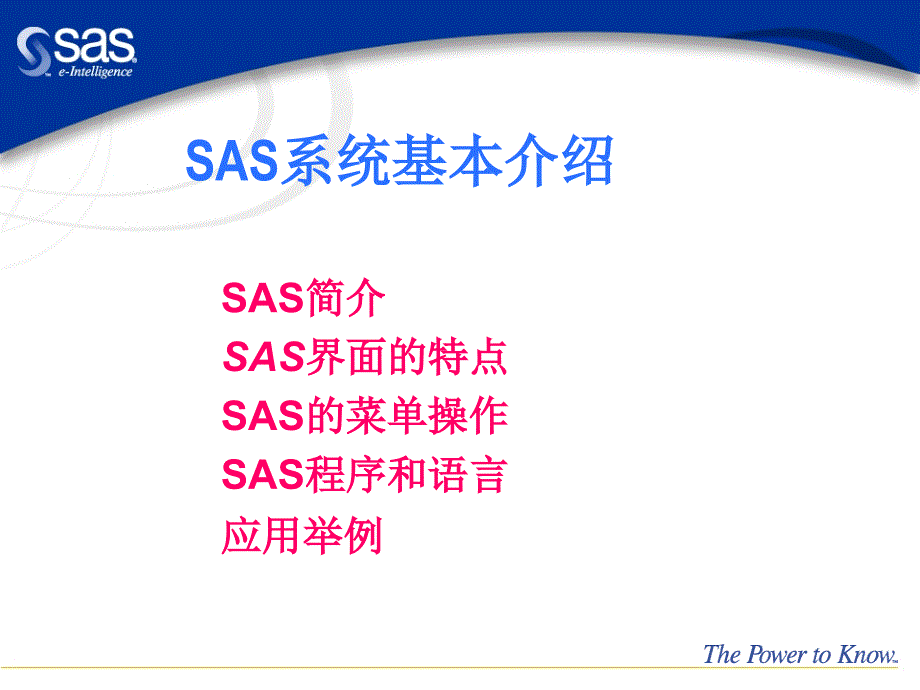 医学统计学-SAS实习：实习一 SAS简介与编程基础_第2页