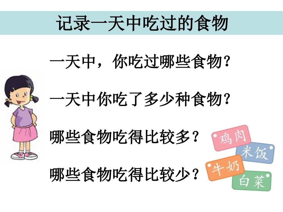 教科版四年级科学下册一天的食物_第3页