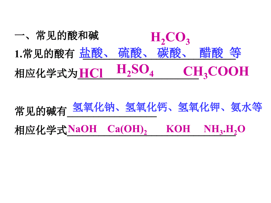 初中三年级化学下册第十单元酸和碱单元复习与测试第一课时课件_第4页