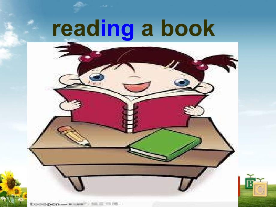 四年级上英语课件module2unit1shesreadingabook外研社三起_第2页