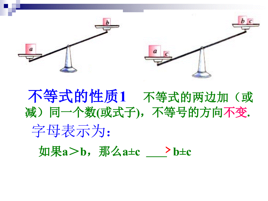 中学数学课件9.1.2不等式的基本性质_第3页