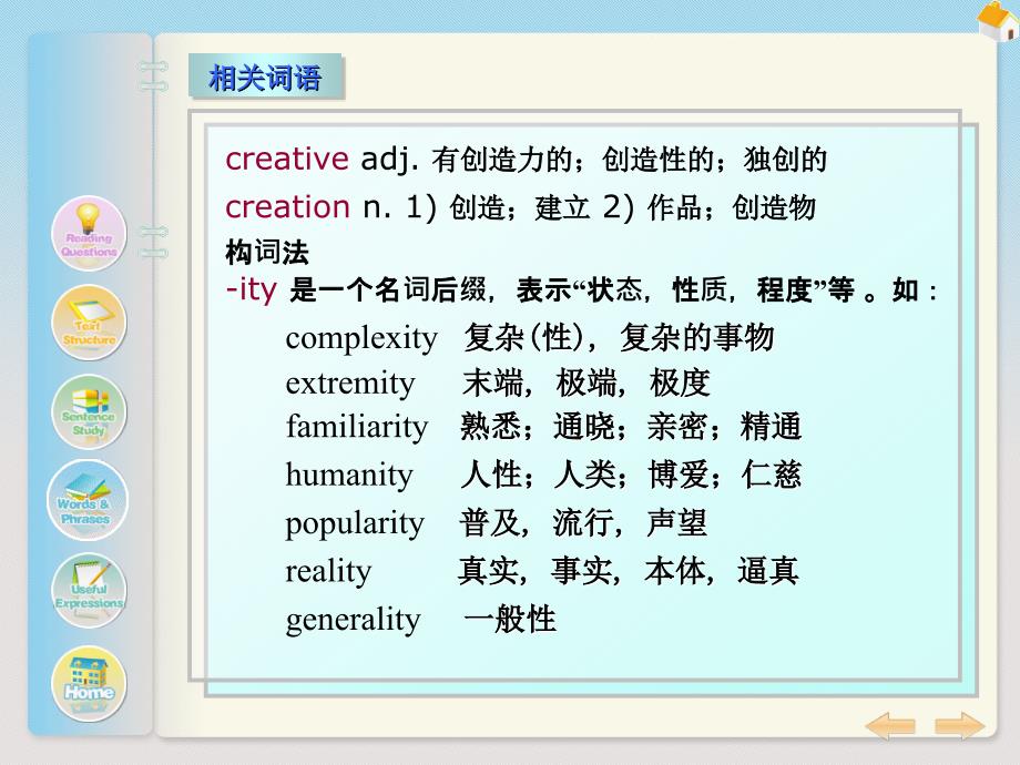 新编大学英语4教学课件：B4U4 Creativity_第4页