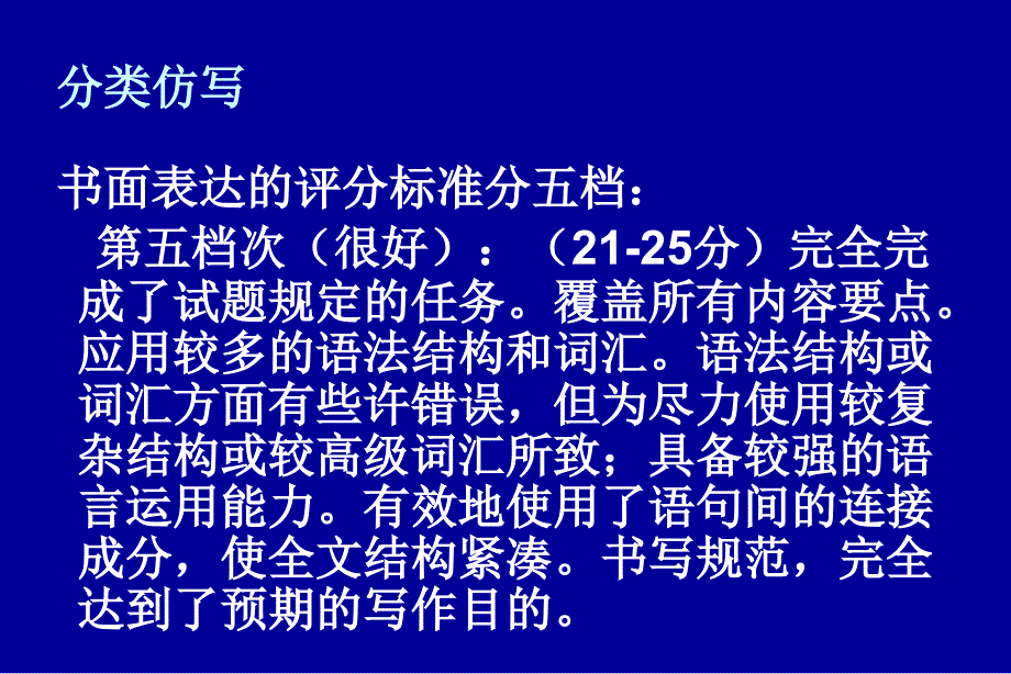 分类仿写与点评谈书面表达与训练_第2页