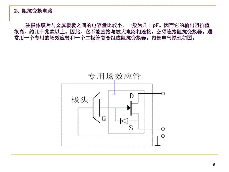 驻极体话筒结构原理及应用电路设计ppt课件_第5页