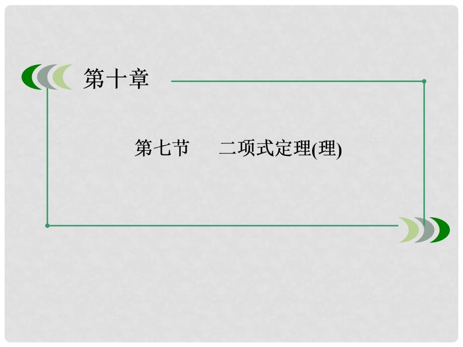 高三数学第一轮总复习 107二项式定理配套课件 新人教B版_第3页