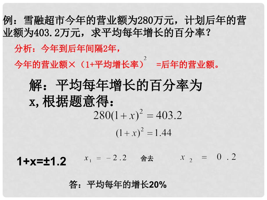 山东省临沭县九年级数学《22.3实际问题与一元二次方程》课件 新人教版_第4页