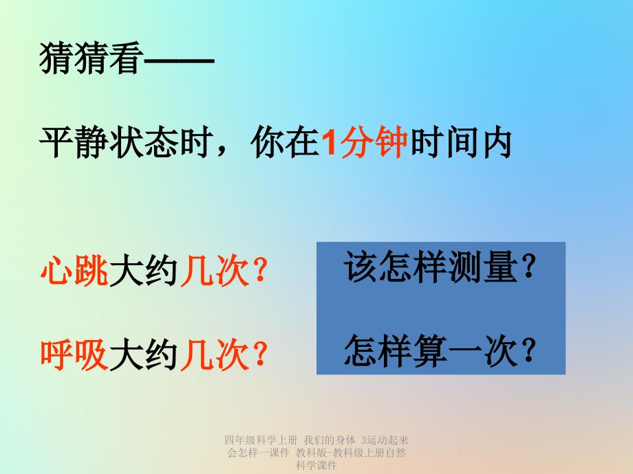 最新四年级科学上册我们的身体3运动起来会怎样一课件_第3页