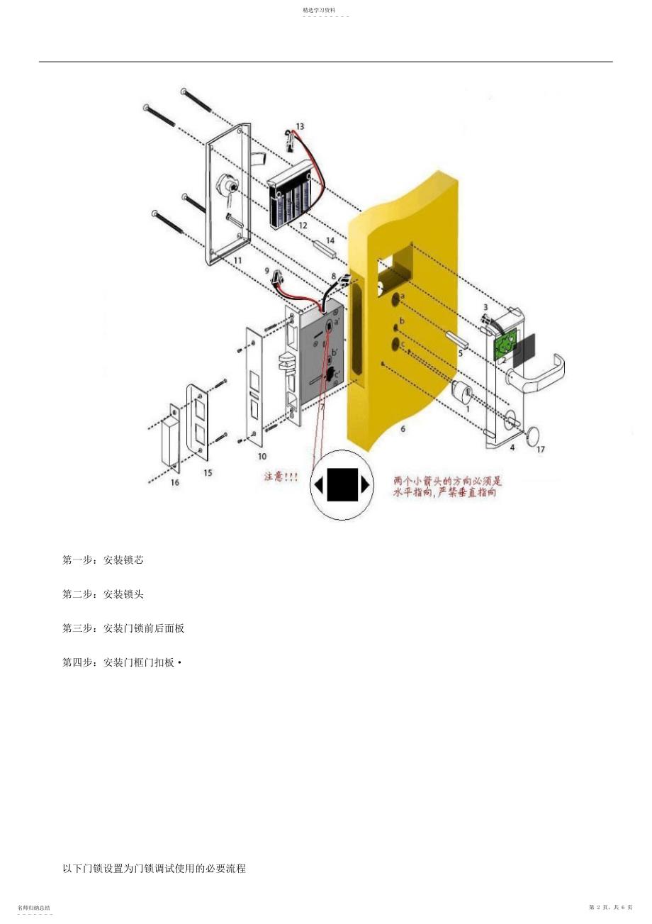 2022年门锁安装注意事项及安装方法_第2页