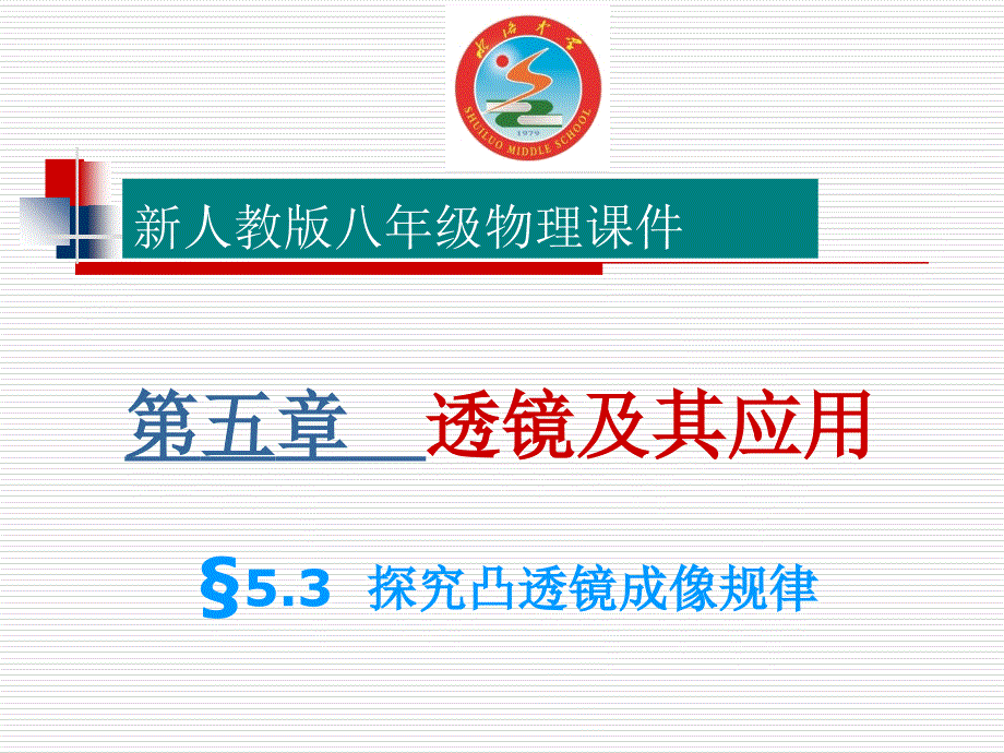 编辑推荐53究透镜成像规律课件_第1页