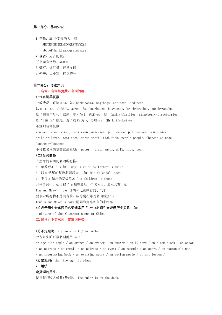 小学英语总复习知识点_第1页