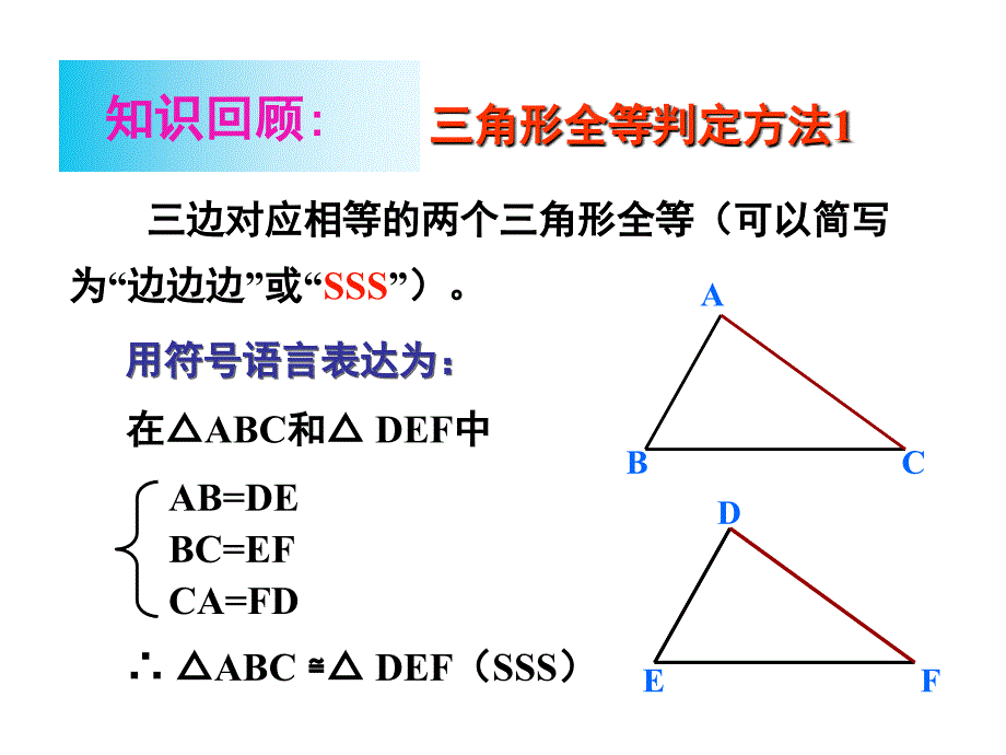 三角形全等的判定SASppt课件_第2页