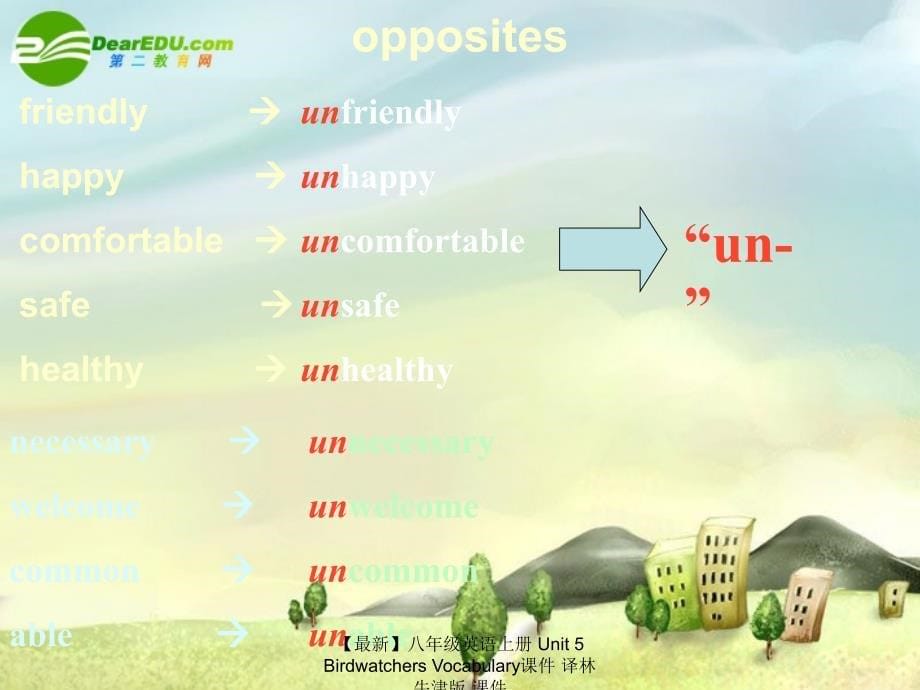 最新八年级英语上册Unit5BirdwatchersVocabulary课件译林牛津版课件_第5页