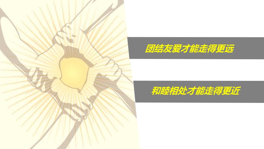 团结友爱共建和谐班级主题班会教学课件PPT模板_第4页