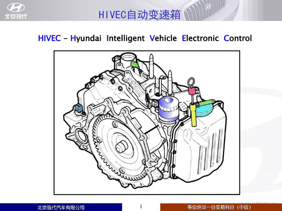 北京现代变速箱课件：自变箱中级培训讲义——2.4版本_第1页